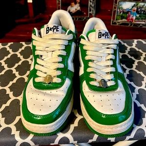 Mens Bathing Ape “air force 1” style sneakers